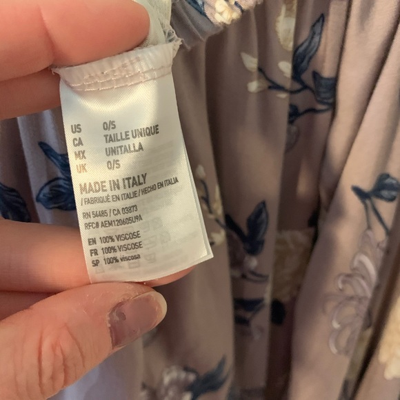 American Eagle Don’t Ask Why Purple Floral Romper-One Size - Picture 7 of 7